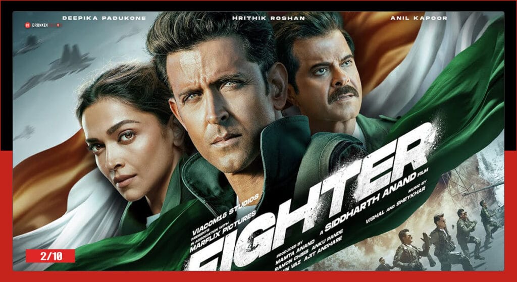 Fighter on no. 2 of bollywood movies of 2024