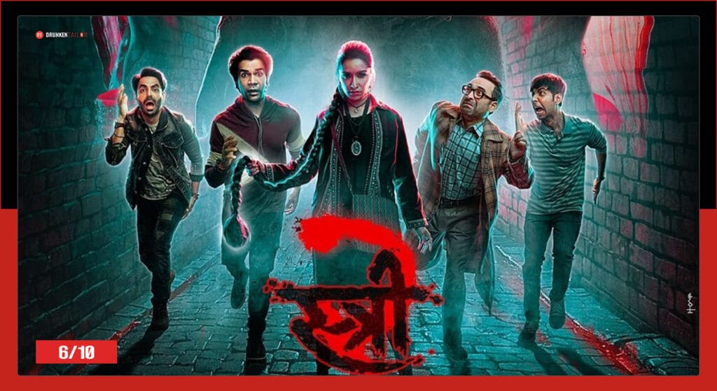 Stree 2: Sarkate ka Aatank, Starring Shraddha Kapoor and Rajkummar Rao on number 6 of the top 10 bollywood movies of 2024