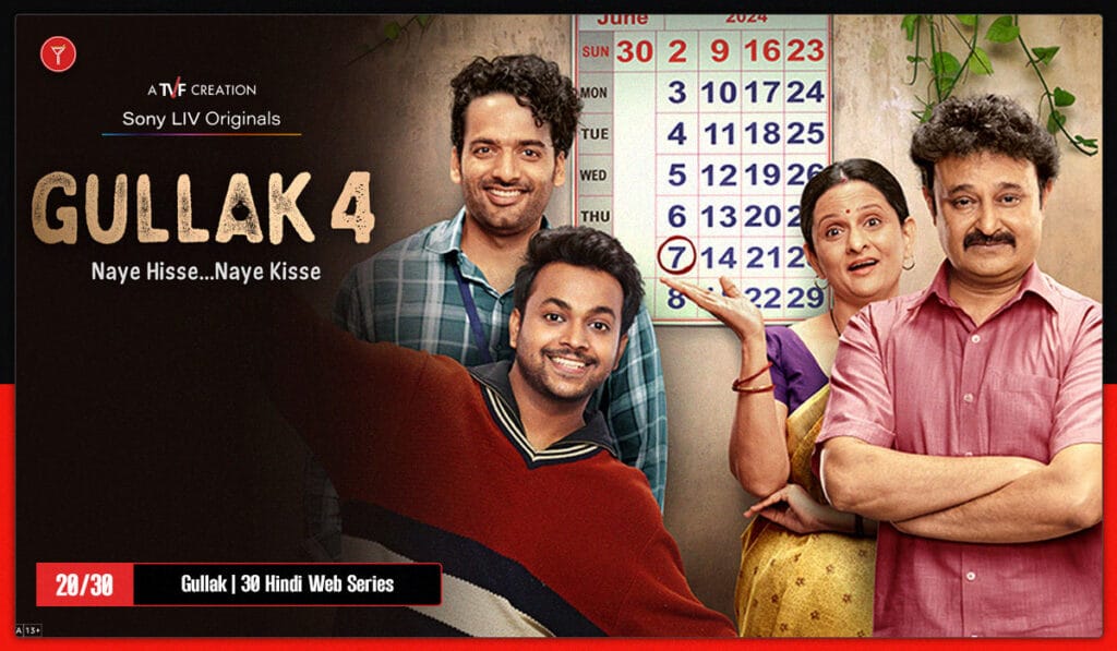 Gullak is on 20th in top 30 Indian Web Series