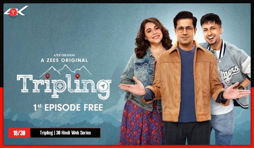 Tripling is on 18th in the list of top 30 Hindi web series