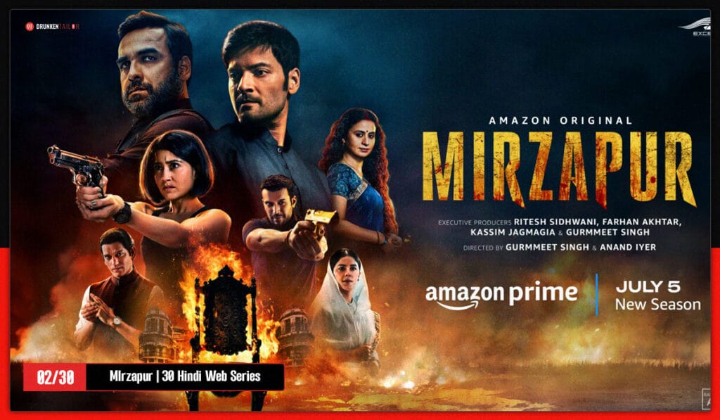 Mirzapur: 2nd on the list of 30 hindi web series to watch in 2025.