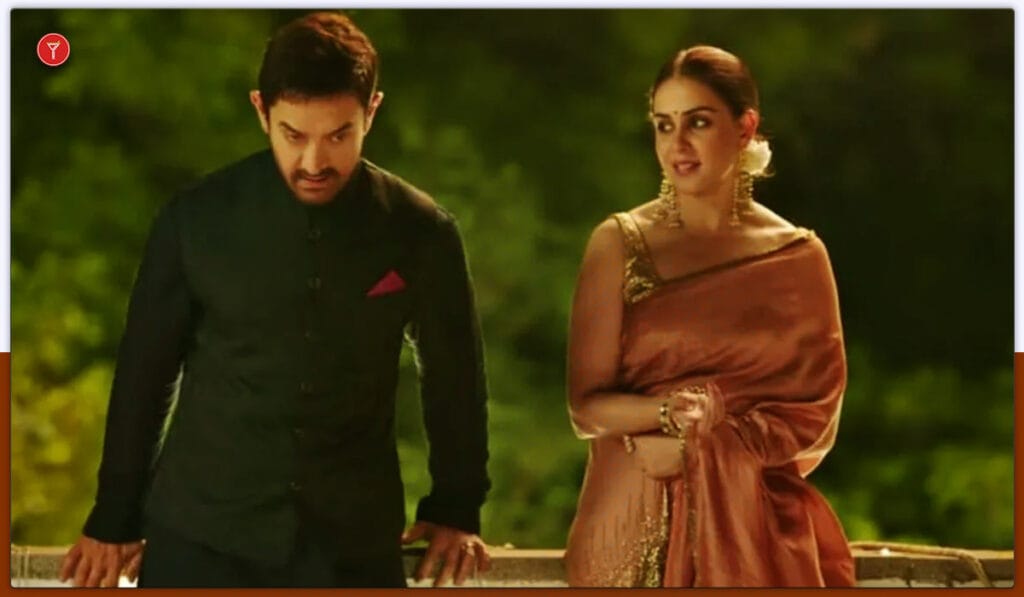 Genelia Deshmukh and Aamir khan from Sitaare zameen par